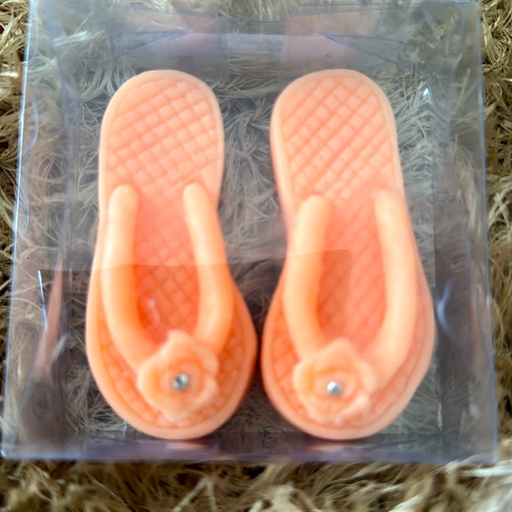 Decoration flip flop soap